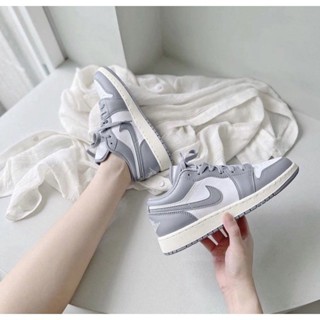 👟🔥4.4 ลดอีก 759.- ใส่โค้ด "44SPR1000"  (พร้อมส่ง ของแท้100%) AIR JORDAN 1 LOW VINTAGE GREY