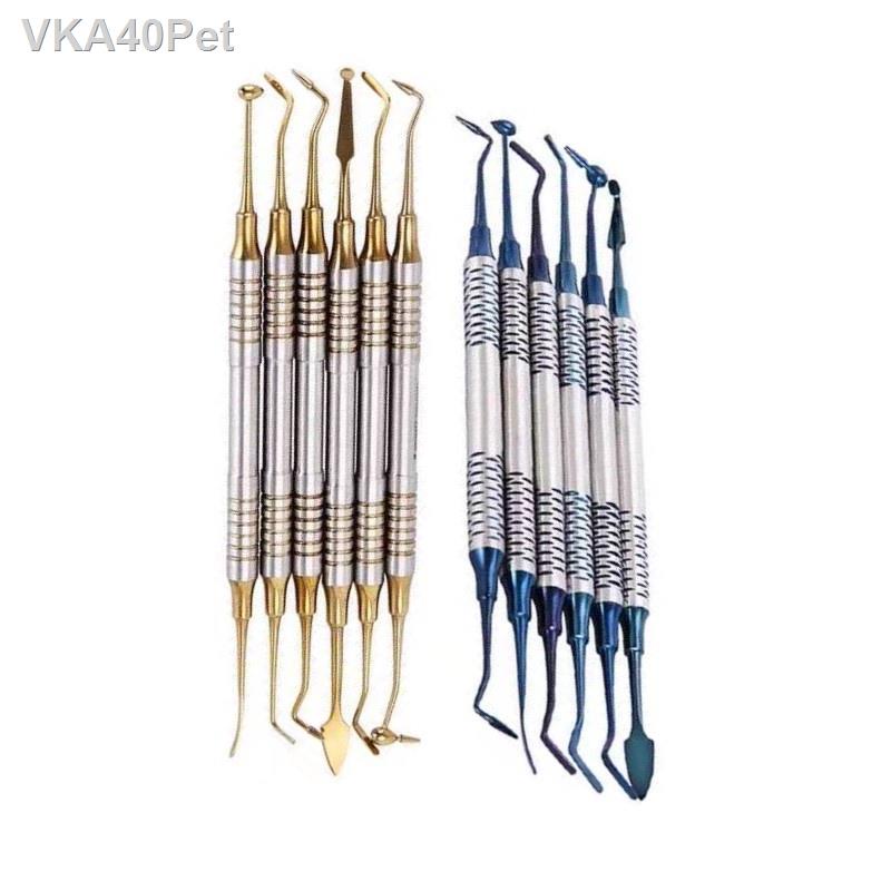 Dental Composite Resin Filling Tools Titanium plated Head Resin Filler Set  Dental Instrument