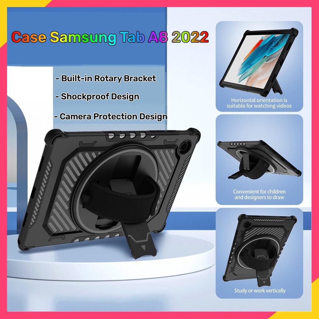เคสแท็บเล็ต samsung tab a8 กันกระแทก เคส tab a8 2022 กันกระแทกมีปากกา เคส samsung tab a9 หมุนได้ 360