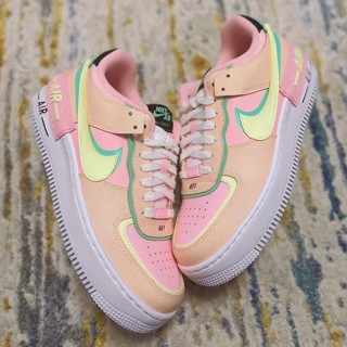 ❀✽№✚(ของแท้ 100%)Nike Air Force 1 Shadow “Arctic Punch" รองเท้าผ้าใบหุ้มข้อต่ำสำหรับผู้ชายและผู้หญิงรองเท้าวิ่งรองเรองเท