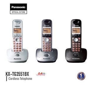 ราคาPanasonic Cordless Phone KX-TG3551BX 2.4 GHz โทรศัพท์ไร้สาย โทรศัพท์สำนักงาน โทรศัพท์บ้าน