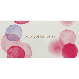 Kanebo Beauty Works Daily Cotton (L) แผ่นสําลีแต่งหน้า 90 แผ่น