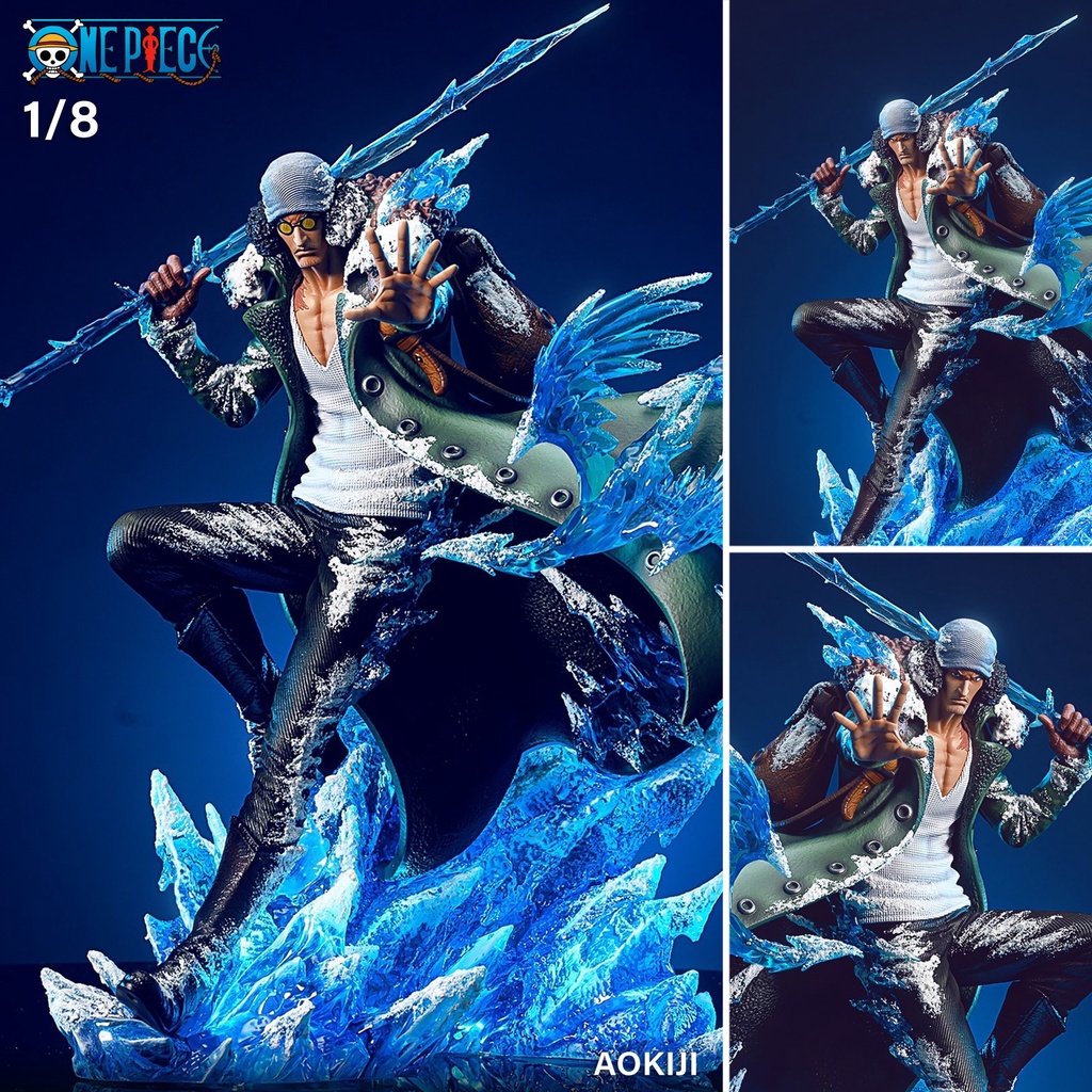 Figure LX Studioวันพีซ เต็มพิกัดสลัดจอมลุย Aokiji อาโอคิยิ Kuzan คุซัน 1/8 สูง 32 cm Marine Special 