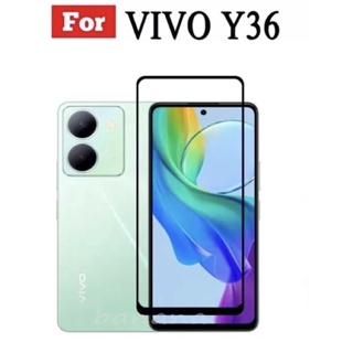 [🇹🇭ส่งจากไทย] ฟิล์มกระจกนิรภัยเต็มจอ ViVO Y36 ฟิล์มกระจกเต็มจอ กาวเต็มขอบดำ  ฟิล์มกันกระแทก