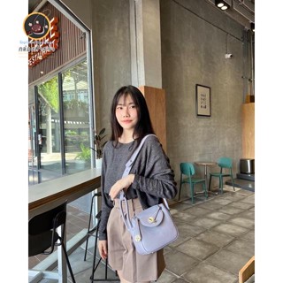 【เงินสด】กระเป๋า✽lidabagdesign กระเป๋าแฟชั่นทรงกล่องเหลี่ยม กว้างมาก  มี 6 สี