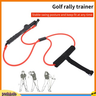 (Poslajudo) Long Service Life Golf Swing Tension Band Reusable Golf Strength Trainer Comfortable to Hold for Golf Training