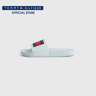 Tommy Hilfiger รองเท้าแตะผู้หญิง รุ่น EN0EN02351 CYO - สีฟ้า