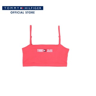 Tommy Hilfiger เสื้อครอปผู้หญิง รุ่น DW0DW15458 TJN - สีชมพู