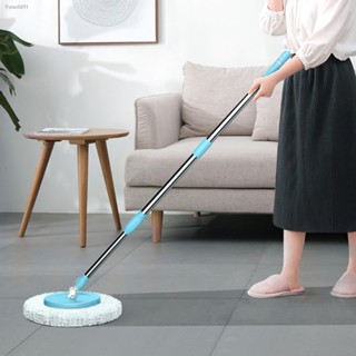 🔥ส่งไวจากไทย🔥Spin Mop ไม้ถูพื้น หมุนได้ 360 องศา พร้อมผ้าไมโครไฟเบอร์ 1ชิ้น ใช้กับถังปั่น ประหยัดแรง