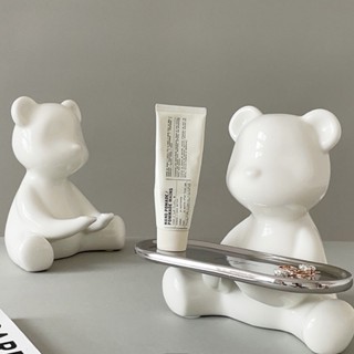 [Tastepick] Ceramic Bear Doll Tray / นำเข้าจากเกาหลี 🇰🇷