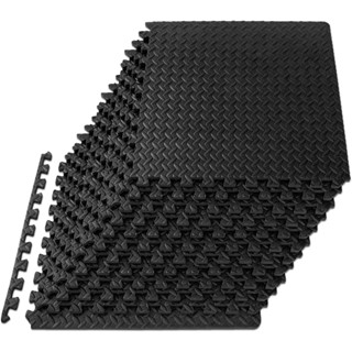 【จัดส่งภายใน 24 ชม】แผ่นโฟมรองออกกำลังกายPuzzle Exercise Mat 30*1.2cm/12pcs, EVA Interlocking Foam Floor Tiles for Home G