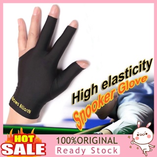 [B_398] 1Pc Spandex Snooker Billiard Gloves Pool Left Open Three Finger Glove