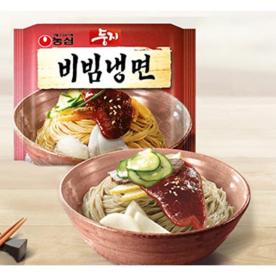 แนงมยอนบะหมี่เย็นเกาหลี(ชนิดแห้ง) อาหารเกาหลี nongshim doongji naengmyeon bibim 162g 둥지냉면 비빔냉면