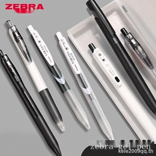 Japan ZEBRA ZEBRA ปากกาเจล JJ15 ชุดแปรงสีดํา ปากกาสอบ JJ77 ปากกาหมึกซึม แห้งเร็ว