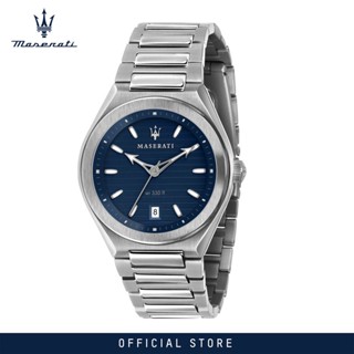 [2 Years Warranty] Maserati Triconic 40mm Silver Stainless Steel Mens Quartz Watch R8853139002