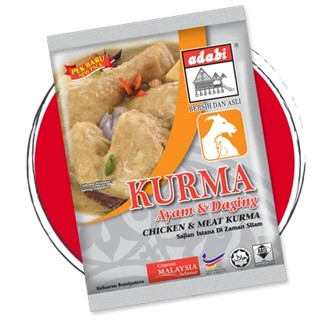 5 Packs ADABI Serbuk Kurma Ayam &amp; Daging 250 Gram ผงอินทผลัมไก่และเนื้อ