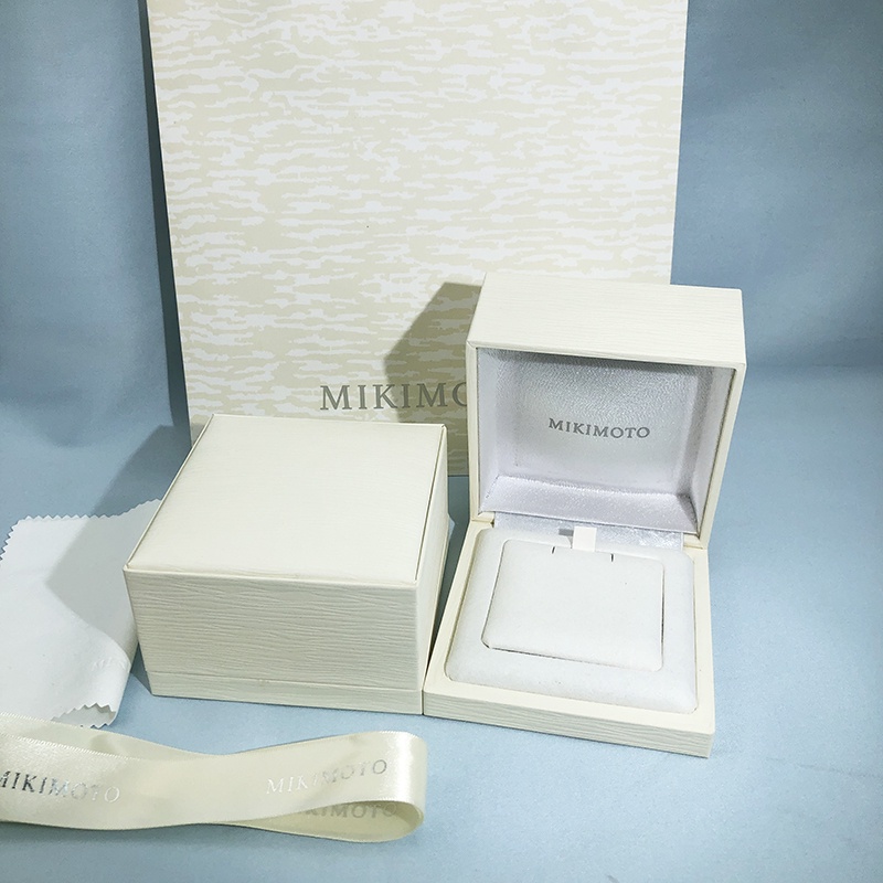 ✸ใหม่ Mikimoto กล่องเครื่องประดับมุก กล่องสร้อยคอต่างหูกล่องบรรจุภัณฑ์เครื่องประดับกล่องของขวัญแหวน