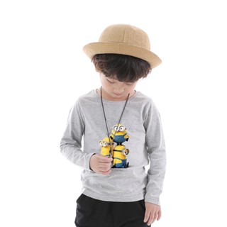 **พร้อมส่ง ** Minion เสื้อเด็กแขนยาวลายการ์ตูน 6 สีเสื้อยืดผ้าฝ้าย