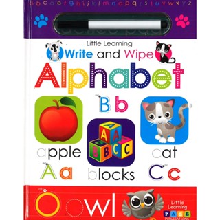 หนังสือต่างประเทศ Little Learning Write And Wipe: Alphabet ISBN: 9781947788343