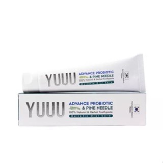 YUUU ADVANCED PROBIOTIC PINE NEEDLE TOOTHPASTE 120G.