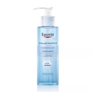 Eucerin Ultrasensitive Hyaluron Cleansing Gel 200ml เจลล้างหน้า สลายสิ่งสกปรก ความมัน และเครื่องสำอาง