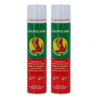 Kangaroo Eucalyptus Spray Duo Pack 300x2 สเปรย์ น้ำมันยูคาลิปตัส กลิ่นหอม ตราจิงโจ้ แพ็คคู่สุดประหยัด 300x2