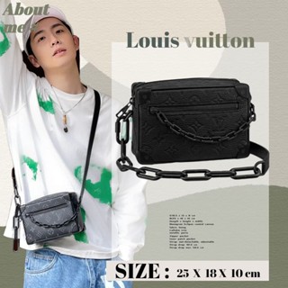 หลุยส์วิตตอง Louis Vuitton SOFT TRUNK กระเป๋าโซ่ Mens Messenger Bag M44735