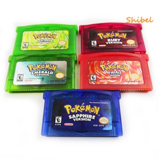 ขายดี_ ตลับการ์ดเกมโปเกม่อน สีเขียว สีแดง มรกต สําหรับ Gba