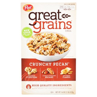 โพสท์ซีเรียลเกรทเกรน 453กรัม  /  Post Great Grains Cereal 453g.