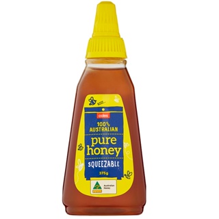 โคลส์น้ำผึ้งแท้100เปอร์เซ็นต์ขวดบีบ 375กรัม  /  Coles 100Percent Australian Pure Honey Squeeze 375g.