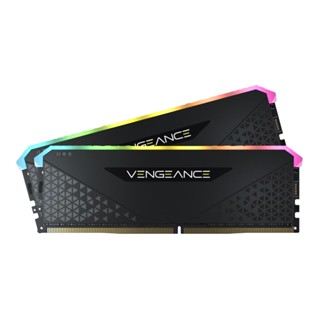 คอมพิวเตอร์ ) 64GB (32GBx2) DDR4 3600MHz RAM (หน่วยความจำ) CORSAIR VENGEANCE RGB RS (BLACK) (CMG64GX4M2D3600C18)