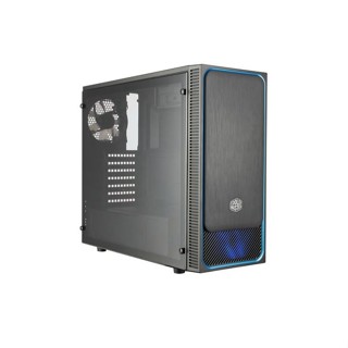 อุปกรณ์คอมพิวเตอร์ () CASE (เคส) COOLER MASTER MASTERBOX E500L BLUE, ACRYLIC SIDE PANEL (MCB-E500L-KA5N-S00)