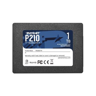 อุปกรณ์จัดเก็บข้อมูล &lt;&gt; 1 TB SSD (เอสเอสดี) PATRIOT P210 2.5" SATA3 SSD