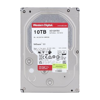 อุปกรณ์จัดเก็บข้อมูล { 10 TB 3.5" HDD (ฮาร์ดดิสก์ 3.5") WD RED PRO - 7200RPM SATA3 (WD102KFBX)