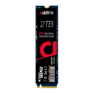 อุปกรณ์จัดเก็บข้อมูล ++ 2 TB SSD (เอสเอสดี) ADDLINK S70 - PCIe 3/NVMe M.2 2280 (AD2TBS70M2P)