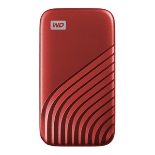 อุปกรณ์จัดเก็บข้อมูล _ 500 GB PORTABLE SSD (เอสเอสดีพกพา) WD MY PASSPORT SSD (RED) (WDBAGF5000ARD)