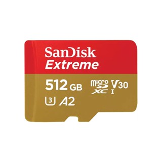 อุปกรณ์จัดเก็บข้อมูล -- 512 GB MICRO SD CARD (ไมโครเอสดีการ์ด) SANDISK EXTREME MICROSDXC CARD (SDSQXAV-512G-GN6MN)