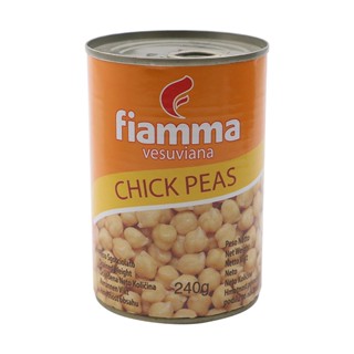 ไฟมมาวีสุเวียนาถั่วหัวช้างในน้ำเกลือ 400กรัม  /  Fiamma Vesuviana Chick Peas 400g.