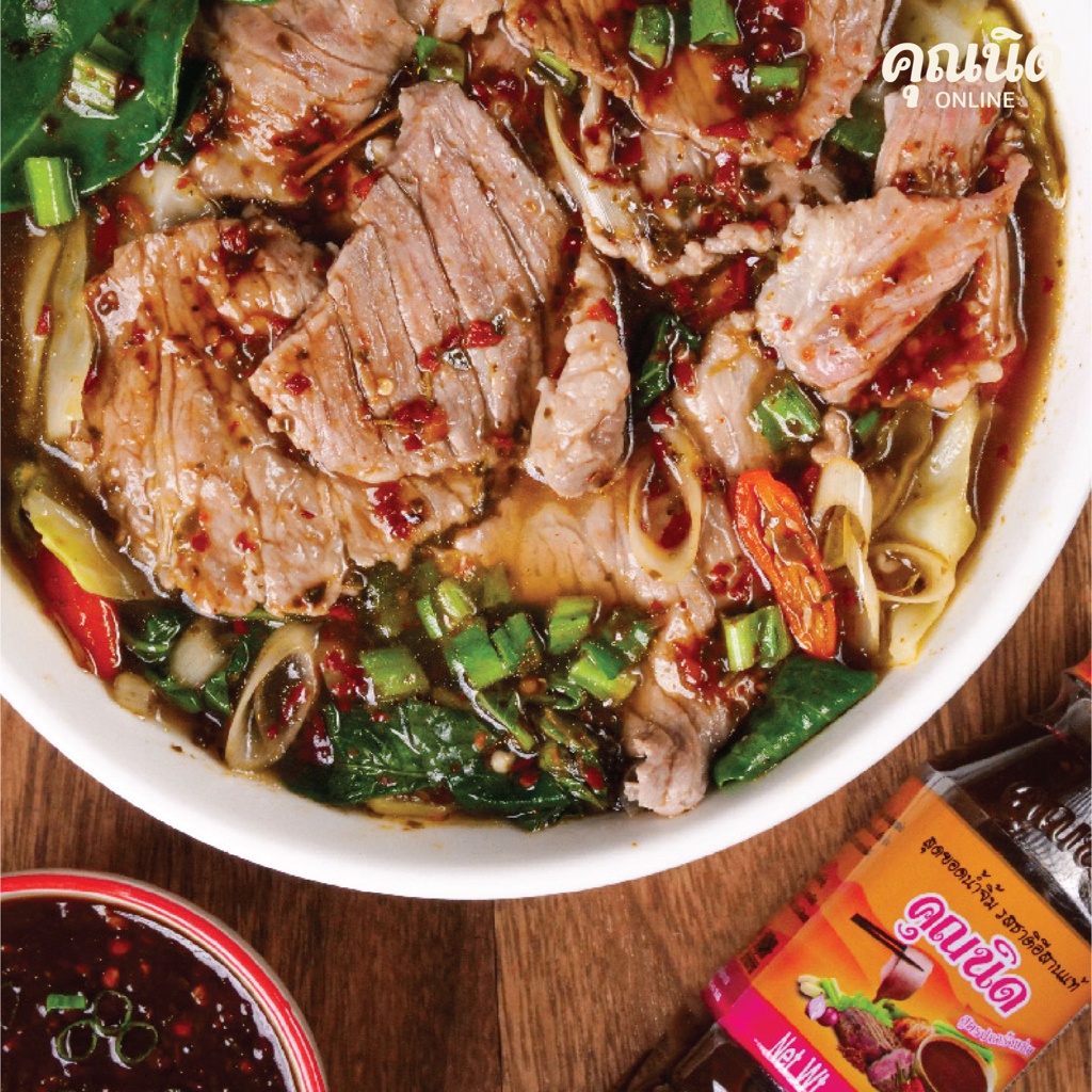 น้ำจิ้มแจ่วฮ้อนคุณนิด 250g แพ็ค 3 ขวด | น้ำซุปแจ่วฮ้อน หอม แซ่บกลมกล่อม - รูปที่ 5