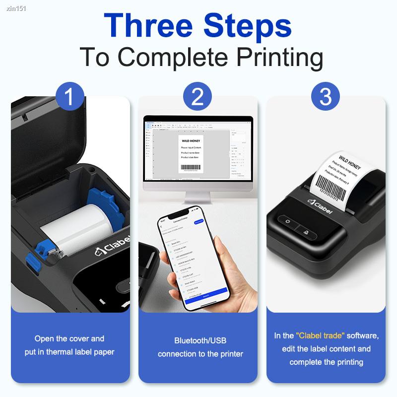 Local DeliveryCLABEL 220B Label Printer Mini Label Maker Price Tag ...