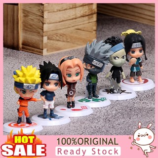 b_chlorine398 6Pcs/Set Anime Naruto Sasuke Gaara Cartoon Action Figure Toy Home Desk Ornament