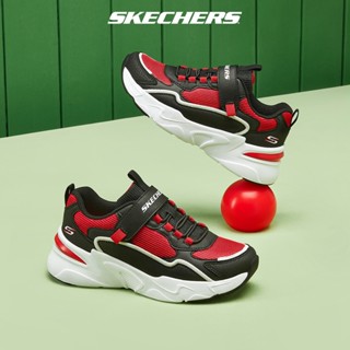 Skechers สเก็ตเชอร์ส รองเท้า เด็กผู้ชาย BOBS Sport Bobs Bamina Shoes - 406118L-BKRD