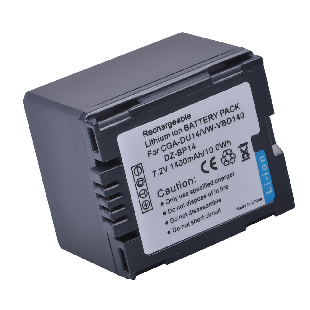 แบตเตอรี่ทดแทน1400MAh สำหรับ Panasonic CGA-DU12 CGA-DU14 CGA-DU14A/1B CGA-DU21/1B,NV-GS10 Panasonic 