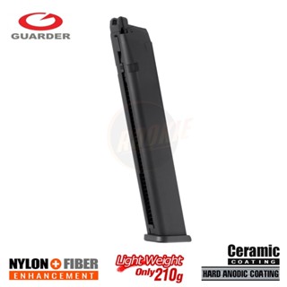 Guarder Light Weight Aluminum Magazine for Marui G18C (Black) อะไหล่แต่ง สำหรับ บีบี แอร์ซอฟต์เท่านั้น