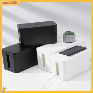 (greensea) กล่องรางปลั๊กไฟพลาสติก ประหยัดพื้นที่ สําหรับจัดเก็บสายไฟ