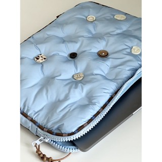 ▩☍"Coconut Cloud Jelly" Cotton Filled Cute Pillow Notebook Liner Bag 14-inch Protective Cover Lenovo 15-inch Computer Ba