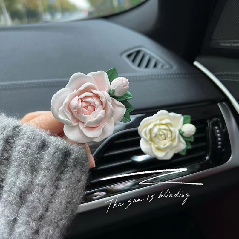 Car Perfume Clip Car Aromatherapy Car Air Conditioner Outlet Clip Aromatherapy Solid Balm Car Perfum