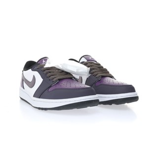 Nike Air Jordan 1 Low Golf NRG Purple Smoke AJ1 รองเท้าผ้าใบ