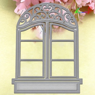 【AG】Cutting Dies Reusable Sturdy Carbon Steel Window Frame Die Stencil for Scrapbooking