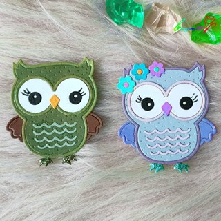 【AG】Cut Stencil Durable Decorative Reusable Owl Shape Metal Cutting Scrapbook Decor Souvenir Gift